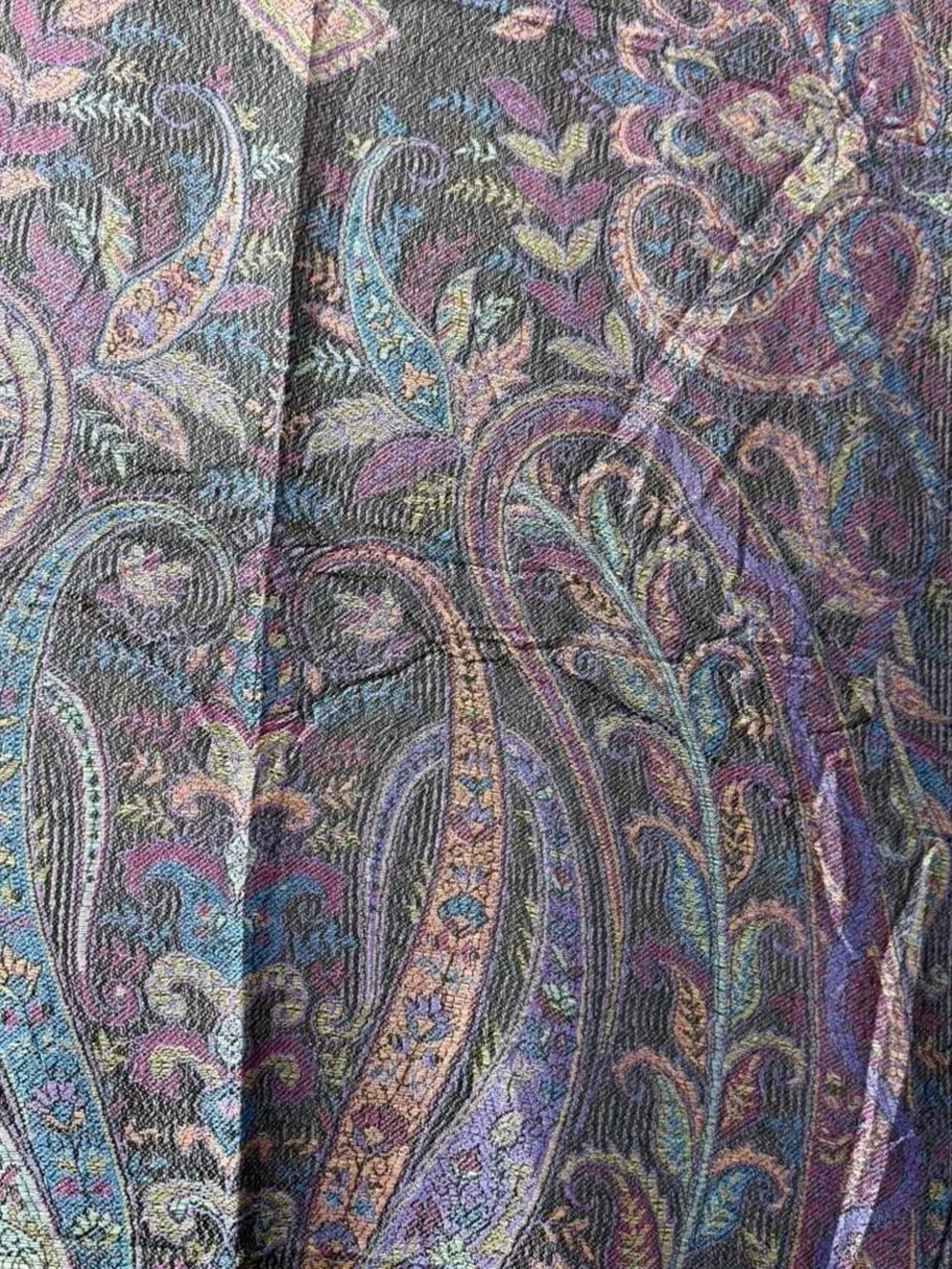 New | Limited Edition: Black Pastel Multicolor Pashmina Shawl